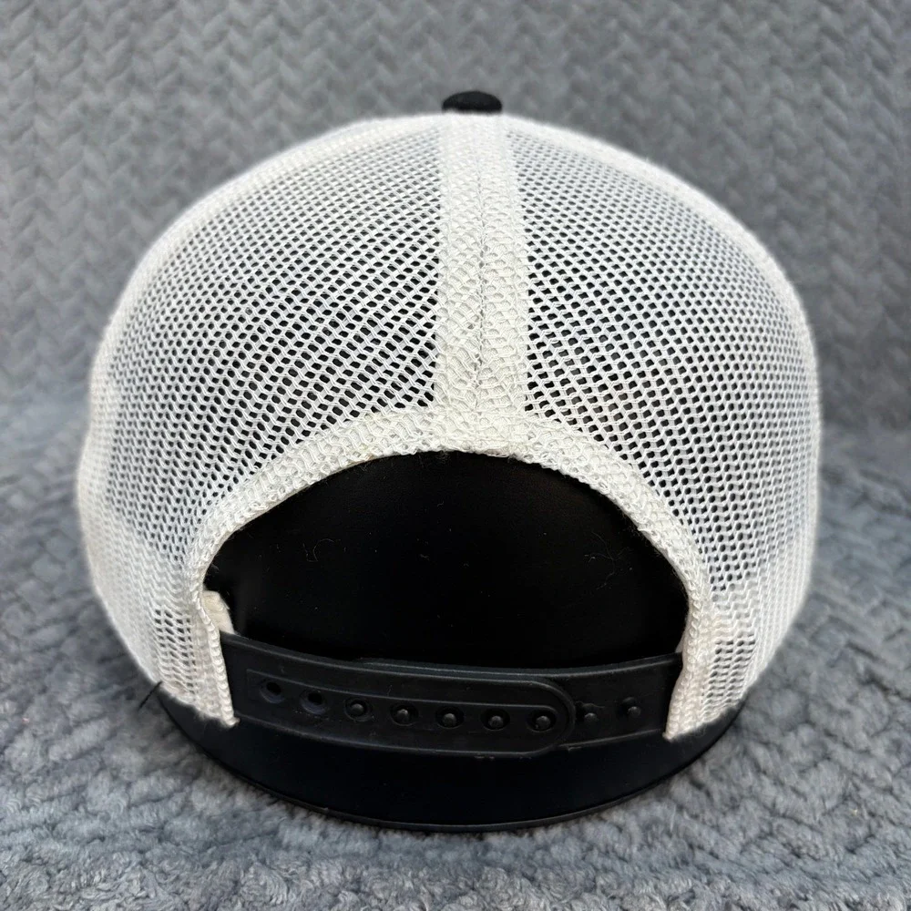 Bud King of Beers Trucker Hat Vintage Snapback White Black Mesh Cap